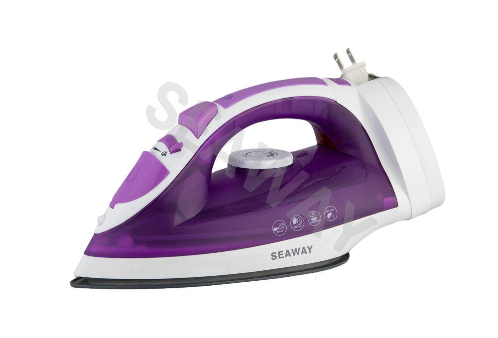 SW-201A Double soleplate Powerful steam Cord Rewind Steam Iron