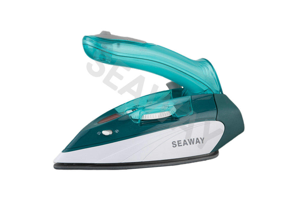 SW-602A 1200W Retractable Power Cord Straight Handle Travel Iron
