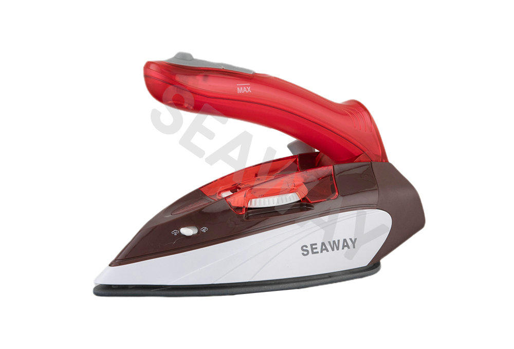 SW-602A 1200W Retractable Power Cord Straight Handle Travel Iron