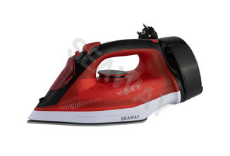 What are the functions of a hand-held clothes steam iron